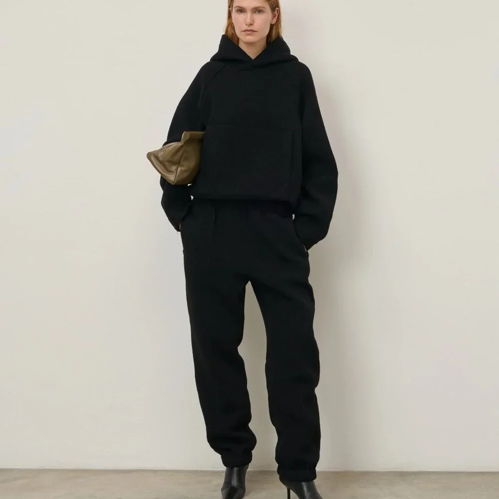 NWT$1290 ARMARIUM MABEL BOXY WOOL HOODIE Oversized Sweatshirt Sz 38 S-M (4-6) - Picture 16 of 16